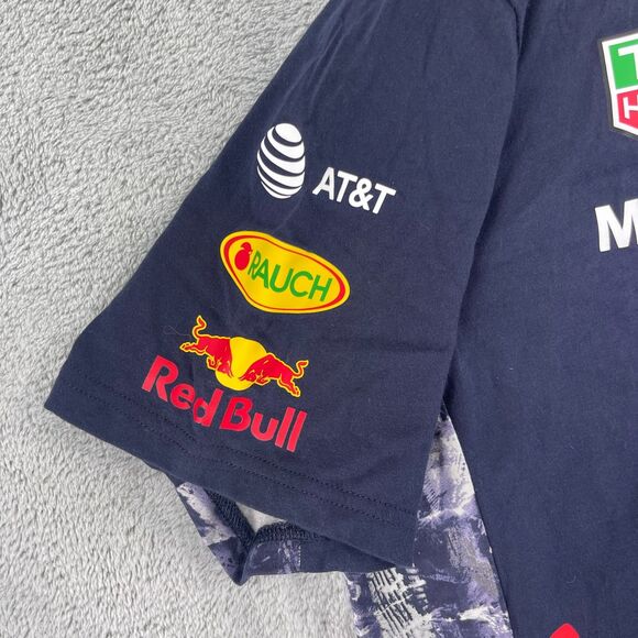 Puma Red Bull Racing Formula 1 Team T Shirt Mens XL Night Sky Mobil 1 Dry Cell - Picture 5 of 16